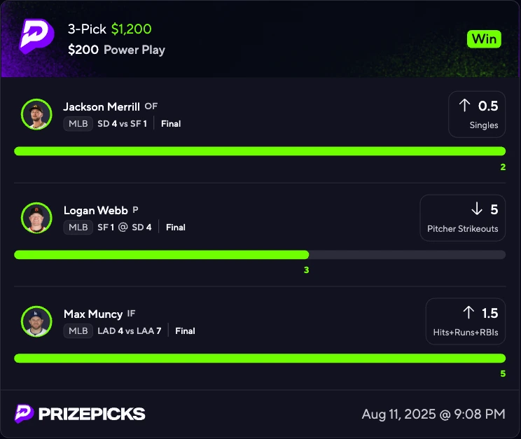 PrizePicks win 2